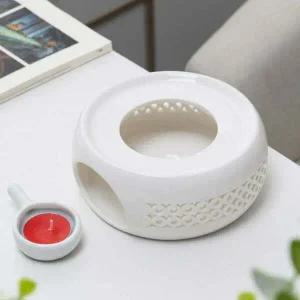 이시아르 AO94RE75 도자기 티워머 따듯함 유지 화이트