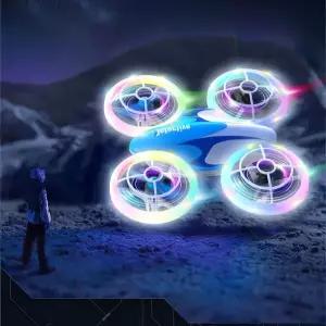 2.4G 4CH 미니 RC 드론 Quadcopter 비행 장난감 LED 빛 원격 제어 항공기 헬리콥터 및 소년  소녀 선물