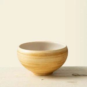 이천도자기 QM51YS85 우디 오목 공기 11cm 도자기 밥그릇