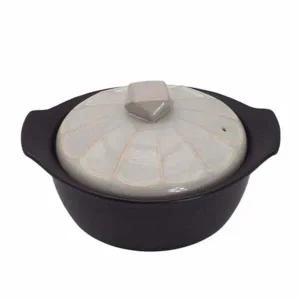 엘린 TI69DO46 내열 냄비 직화 뚝배기 계란찜 도자기 냄비 18cm