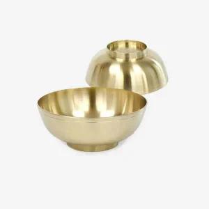 국산 DC17NI87 업소용 방짜 유기 비빔기 옥면기 놋대접 20x8cm