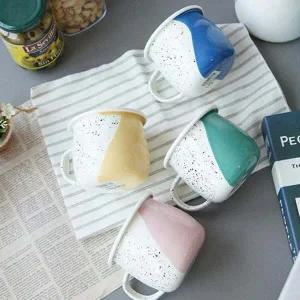 프렌치 DL97CL53 가벼운 스타일 법랑 컬러 머그컵 고품질 물컵