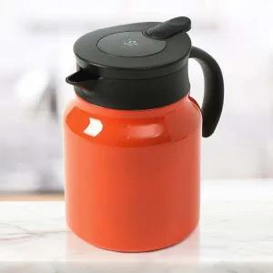 티웨어 QS27ZZ67 온도표시 보온주전자(900ml) (오렌지)보냉포트