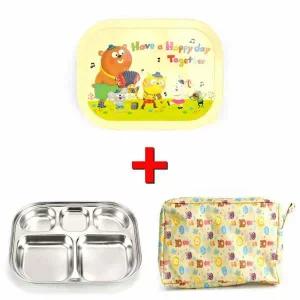 스텐 UI97HB28 27종 유치원 어린이 식판 도시락 16호 가방포함