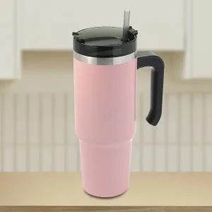써머원 UI83MJ02 보온보냉 빨대 텀블러 차량 보냉컵 핑크