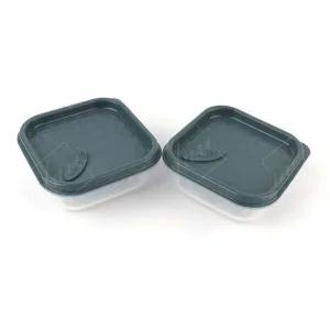 실리만 ON34EN17 냉동용기 오션그린 정사각 310ml 2p 밥 전자렌