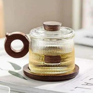 내열유리 UP30CM70 티머그잔 300ml 홈카페유리컵 유리커피잔 내