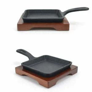 사각 ED38HC77 손잡이 볶음팬 주물팬 감바스팬 목받침세트 8호