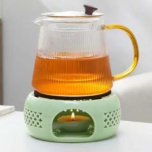 힐링모드 RB88LC09 도자기 티워머(민트+블랙) 다도 차데우기