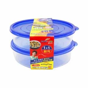 (이지)쿨라라 EE57WD74 밀폐용기 원형4호1200ml 2p x5개