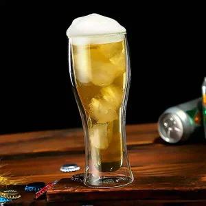 이중유리맥주잔 AO63DO72 물컵 샴페인컵 음료컵 이중컵