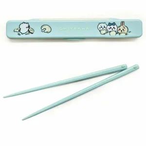 젓가락세트 ZH82ML93 치이카와 무소음 젓가락 케이스세트 18cm