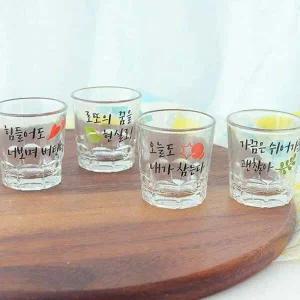 샐러리소수잔4P MX04CY34 귀여운 미니 술잔 집들이선물