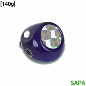 싸파 유동식 타이라바 헤드 140g 퍼플 2개입 참돔낚씨
