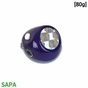 싸파 유동식 타이라바 헤드 80g 퍼플 2개입 참돔낚씨