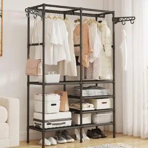 Rly 조립식 스탠드 간이 옷장 드레스룸 시스템 행거