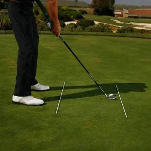 파워큐 얼라인먼트 어드레스도구 2P 접이식 골프 스틱