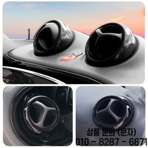 자동차 에어컨 공기 배출구 수정 된 링 장식 커버 탄소 스티커 메르세데스 스마트 Fortwo 453 액세서리