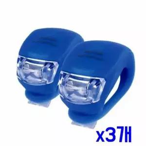 가벼운 실리콘 자전거안전등-색상랜덤발송 x3개