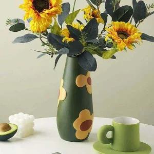 거실화병 아트 도자기꽃병 인테리어꽃병 플라워