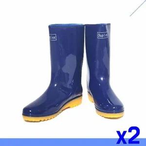 여성용 패션 장화 230mm 청색 x2개 신발 미끄럼방지