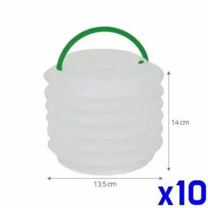 미술용 자바라 물통 대 16x16x13cm x10개 미술물통
