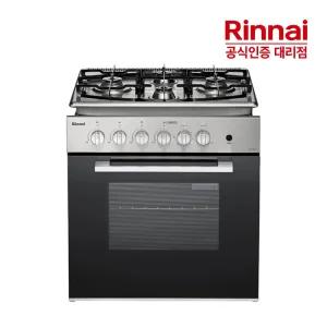 린나이 빌트인 가스 오븐레인지 4구 RBO-619SM 블랙 자동불꽃 기계식