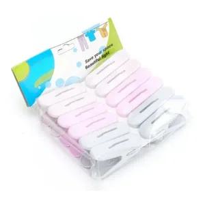 가정용 파스텔 컬러 플라스틱 빨래집게 12개입 (WFG36EZ)