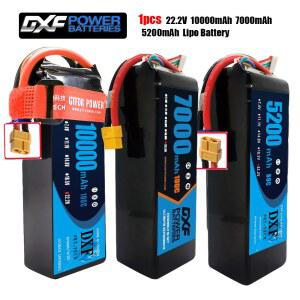 FPV 드론 비행기 쿼드콥터 헬리콥터용 DXF 6S Lipo 그래핀 배터리, 10000mAh, 7000mAh, 5200mAh, 22.2V, XT60 XT90 EC5 XT90S