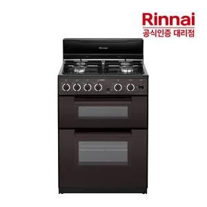 린나이 4구 가스 오븐레인지 RSF-BM73BR 다크브라운 참숯코팅 무수그릴