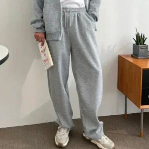 Rly 카고바지 롱팬츠 와이드핏 허리밴딩 안감 면바지