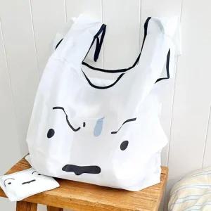 Rly 짱구는못말려 흰둥이 마켓백 장바구니 가방