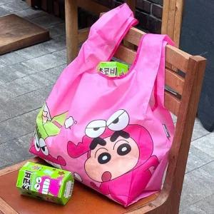 Rly 짱구는못말려 초코비 짱구 마켓백 접이식 장바구니