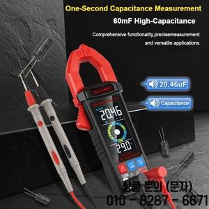 디지털 클램프 멀티미터 ANENG ST212 DC/AC 전류계 6000 카운트 앰프 대형 컬러 스크린 전압 테스터 자동차