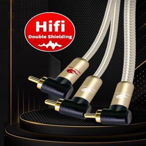 RCA 1-2 남성 Hi-Fi 오디오 케이블 (앰프, 서브우퍼, DVD 플레이어, TV, 홈 스테레오 시스템 스피커용) Y-