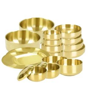 한국복진 티타늄코팅 이중구조 스텐레스 식기세트 2인구성