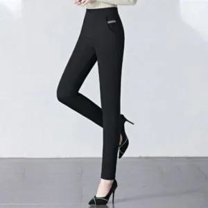 [라일리여성의류] Rly 허리밴딩바지 융기모바지 부츠컷트레이닝 바지 고  43637629)