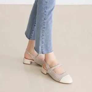 펌프스힐 미들힐 메리제인 베이직 구두 정장구두 (WEF0402)