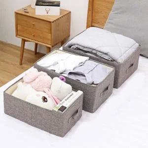 다용도 패브릭 수납 리빙박스 옷 소품 보관함 바구니