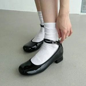 미들힐 웨지힐 여성화 키높이 메리제인 여성신발 (WEF042F)