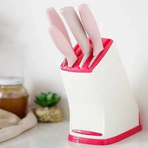 칼 상태 정리대 컬러 블럭 칼꽂이 주방용 칼집 다용도 주방 보관함