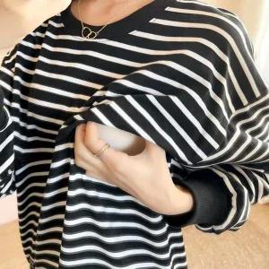 [셀러허브]빅사이즈 임산부 수유복 긴팔 수유티 수유 잠옷 편한 (S9948173)