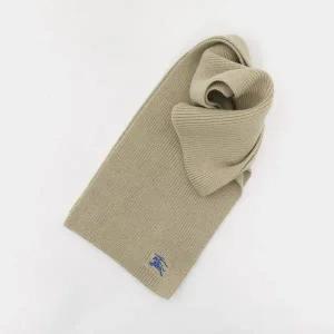 버버리 기사로고 블랜드 리브드 캐시미어 여성 머플러 8085772