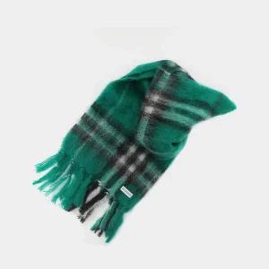 버버리 체크 모헤어 울 여성 스카프 8112968