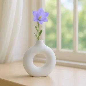 루미 도자기 인테리어 꽃병 화이트 오브제 화병