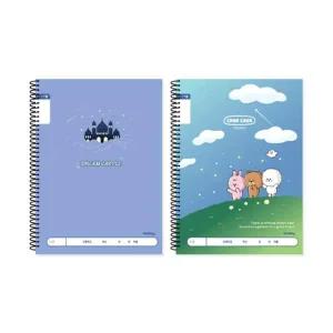 아이비스 초등 남아 넓은칸 슬림 무제 스프링 노트 X10권