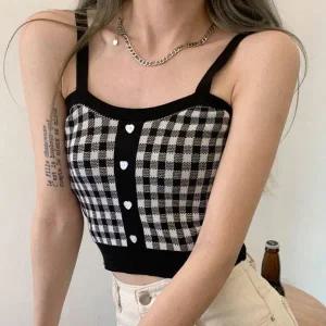 [하프클럽/]내추럴룩 러블리한레이디스 체크무늬 머스트해브 프린트 하트