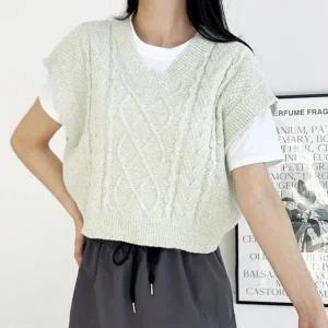 [하프클럽/]스타일 예쁜 데일리 스타일링걸스 빅핏 니트웨어 베스트