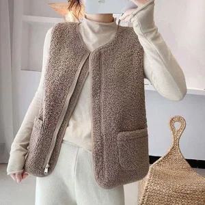 [하프클럽/]우먼 프리미엄 플리스속옷 베스트자켓 플리스 경량패딩