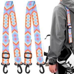 MOPHOEXII 2팩 스키 부츠 캐리어 스트랩, 조절 가능한 어깨 슬링, 스케이트 운반용 목줄, 스키용 롤러 목줄